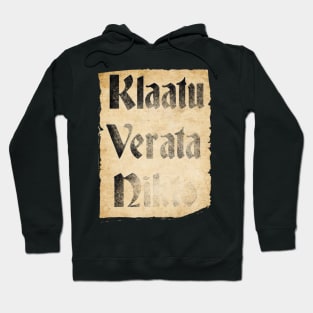 Klaatu Verata Necktie (Parchment) Hoodie